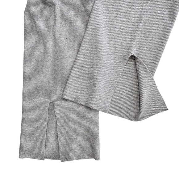 NWT Adyson Parker ribbed knit gray pants loungewear pull on medium - Picture 4 of 13